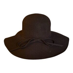 NEW Brown Felt Wool Autumn Fall Winter Floppy Hat